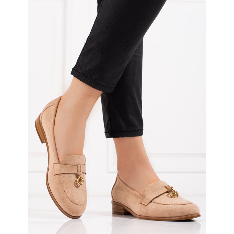 W. Potocki Women's Lords Potocki beige suede 1