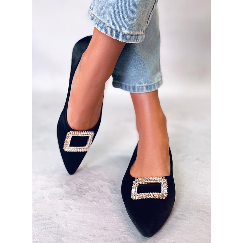 PA1 Elegant ballerinas with Lorella Black stones 2