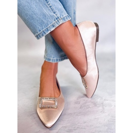 PA1 Elegant ballerinas with Lorella Beige stones 2
