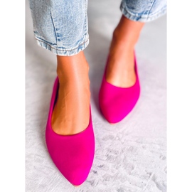 BM Keys Fuchsia leather insole ballet flats pink 1
