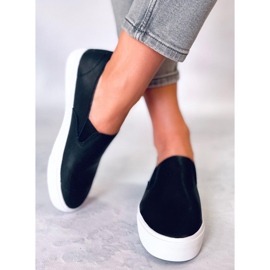 BM Diaz Black women's slip-on sneakers 2 BM Diaz Black women's slip-on sneakers 2