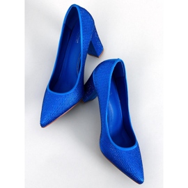 Marisa Blue beaded high heel pumps 1