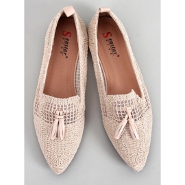 BM Monti Beige openwork ballerinas 1