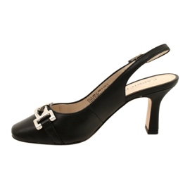 Women's leather sandals with decoration Caprice 9-29626-20 022 Black NAPPA 2 Women's leather sandals with decoration Caprice 9-29626-20 022 Black NAPPA 2