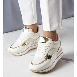 Beige sneakers with a thick sole from Ethel 1
