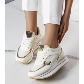 Beige sneakers with a thick sole from Ethel 2