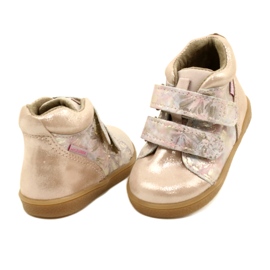 Mazurek Velcro boots 1302 Spring Flower Golden Satin beige 3