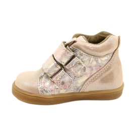 Mazurek Velcro boots 1302 Spring Flower Golden Satin beige 1