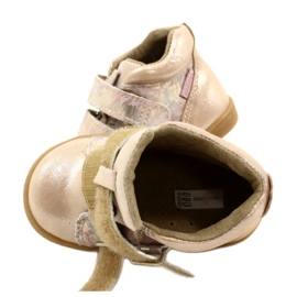 Mazurek Velcro boots 1302 Spring Flower Golden Satin beige 4