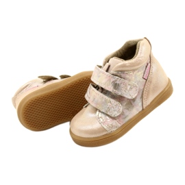 Mazurek Velcro boots 1302 Spring Flower Golden Satin beige 5