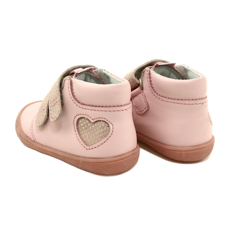 Velcro boots Mazurek 1341 Pink Glitter Heart 5