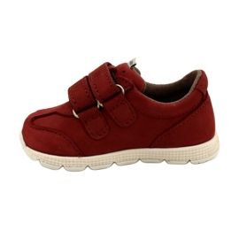 Mazurek 1362 Leather Casual Shoes with Velcro, Red 1
