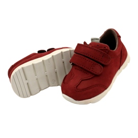 Mazurek 1362 Leather Casual Shoes with Velcro, Red 4