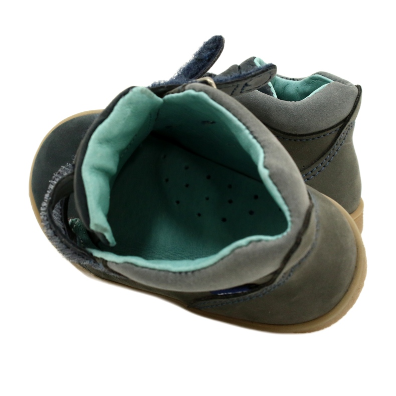 Leather children's shoes with Velcro Mazurek 1302 navy-gray grey 7 Leather children's shoes with Velcro Mazurek 1302 navy-gray grey 7