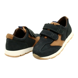 Leather Casual Shoes Mazurek 1362 Velcro Navy Blue-Brown 3 Leather Casual Shoes Mazurek 1362 Velcro Navy Blue-Brown 3