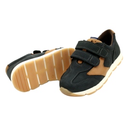 Leather Casual Shoes Mazurek 1362 Velcro Navy Blue-Brown 4 Leather Casual Shoes Mazurek 1362 Velcro Navy Blue-Brown 4