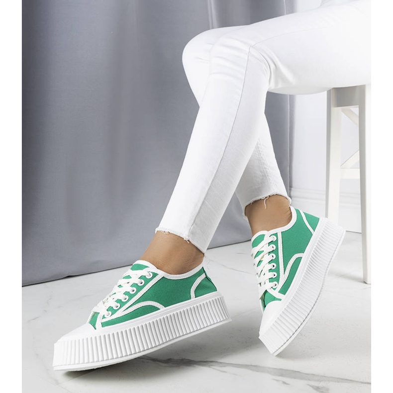 BM Green sneakers on the Delores platform 1