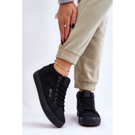 Women's Classic High Top Sneakers Big Star LL274001 Black 2 Women's Classic High Top Sneakers Big Star LL274001 Black 2