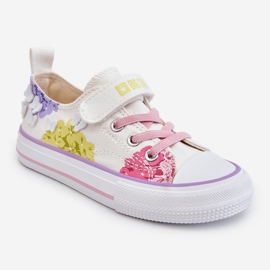 Children's Low Velcro Sneakers Big Star LL374061 White multicolored 2
