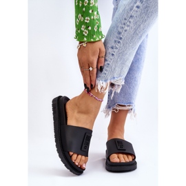 Women's Big Star Slippers LL274429 Black 1 Women's Big Star Slippers LL274429 Black 1