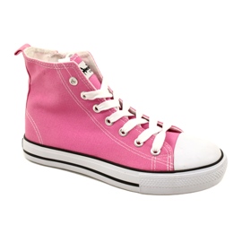 American Club Zipper Sneakers pink 1