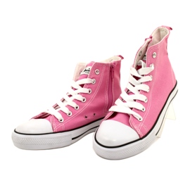 American Club Zipper Sneakers pink 3