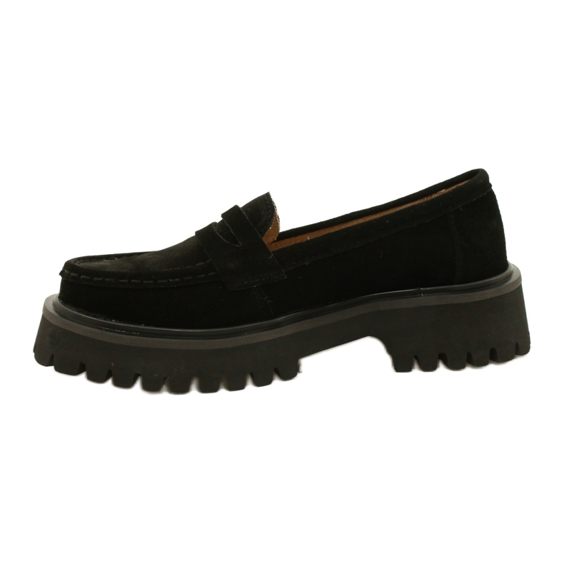 Suede moccasins Filippo DP4586/23 BK black 2