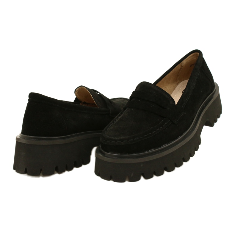 Suede moccasins Filippo DP4586/23 BK black 4