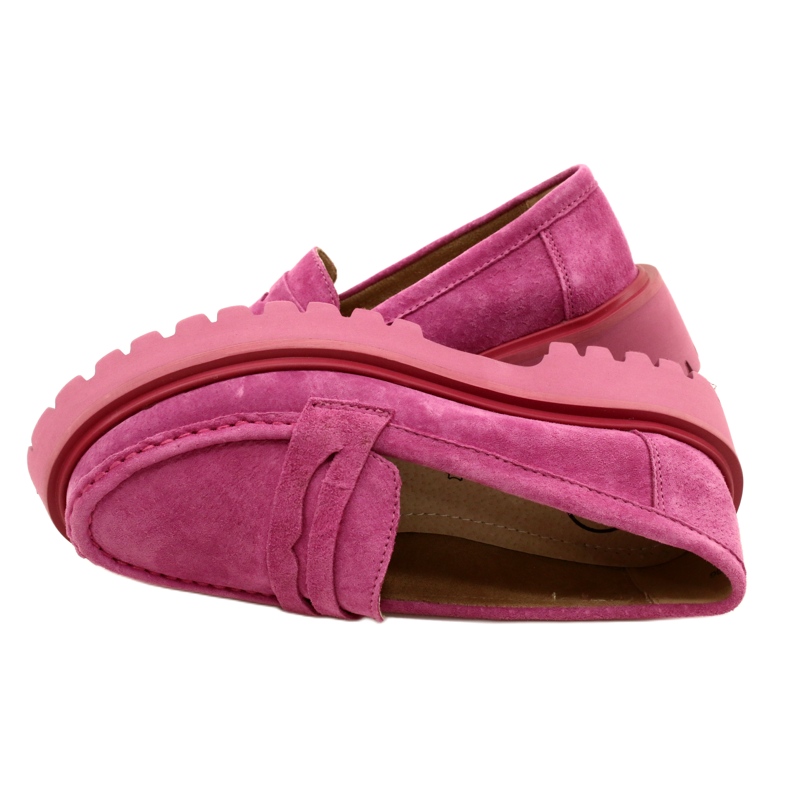 Suede moccasins Filippo DP4586/23 FH Fuchsia pink 5