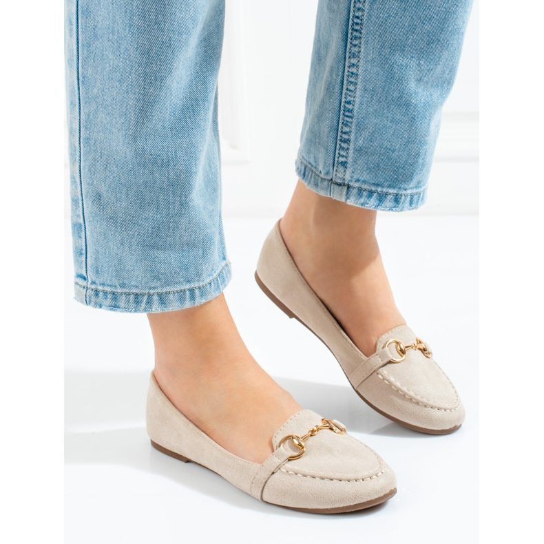 W. Potocki Women's beige loafers from Potocki 1