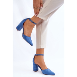 Blue Lexie Suede Heel Pumps 2 Blue Lexie Suede Heel Pumps 2