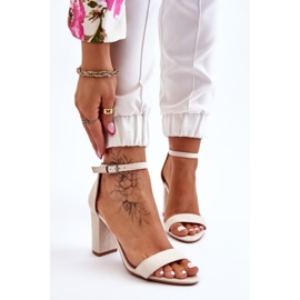 PS1 Classic Suede Amina Light Beige Heel Sandals brown 1