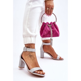 PS1 Shiny Sandals On High Heels Silver Maxim 2