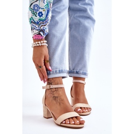 PS1 Quincy Beige Suede Low Heel Sandals brown 1 PS1 Quincy Beige Suede Low Heel Sandals brown 1