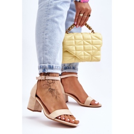 PS1 Quincy Beige Suede Low Heel Sandals brown 2 PS1 Quincy Beige Suede Low Heel Sandals brown 2