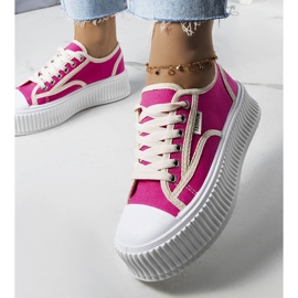 PA1 Dark pink platform sneakers from Connie 1 PA1 Dark pink platform sneakers from Connie 1