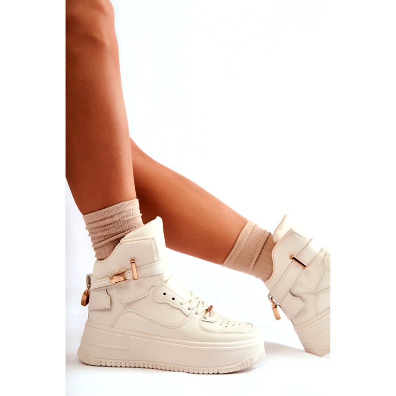 FB2 Women's Insulated High Sports Shoes Beige Lexa 4 FB2 Women's Insulated High Sports Shoes Beige Lexa 4