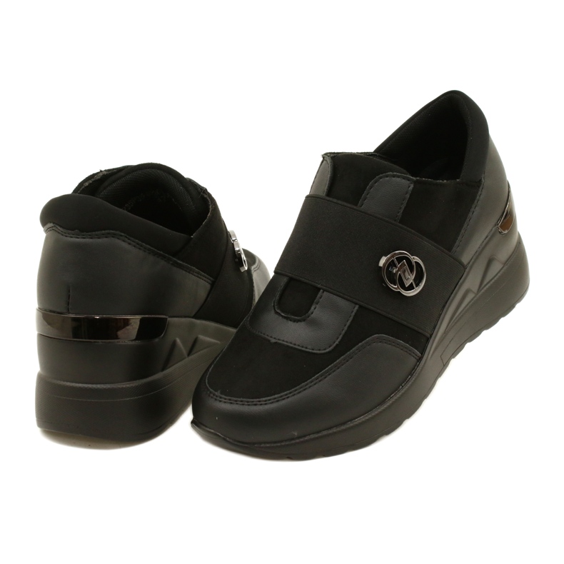 Slip-on Shoes Wedge Sneakers Evento 23SP35-5320 Black 3