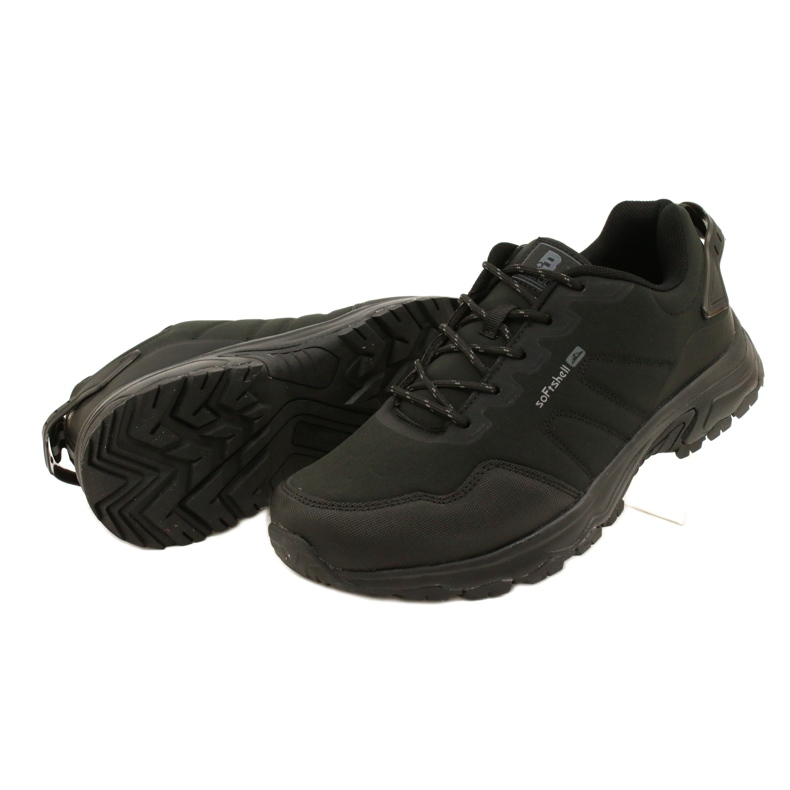 Men's softshell trekking sports shoes black McBraun 5