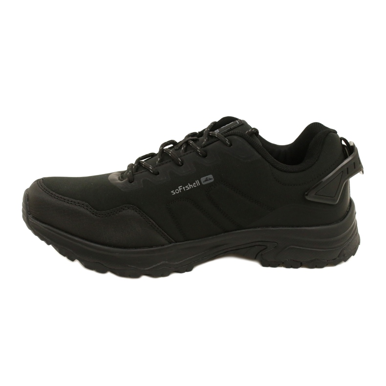 Men's softshell trekking sports shoes black McBraun 2