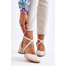 Sergio Leone High Heel Pumps SK824 Pearl Beige 1 Sergio Leone High Heel Pumps SK824 Pearl Beige 1