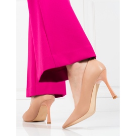 Women's Vinceza beige high heel pumps 2
