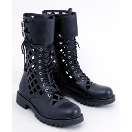 BM Brady Black openwork boots 1