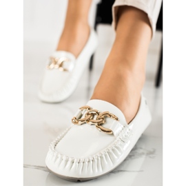 Classic women's moccasins Shelovet white 2 Classic women's moccasins Shelovet white 2