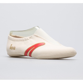 Gymnastic ballet shoes IWA 502 cream beige white 1