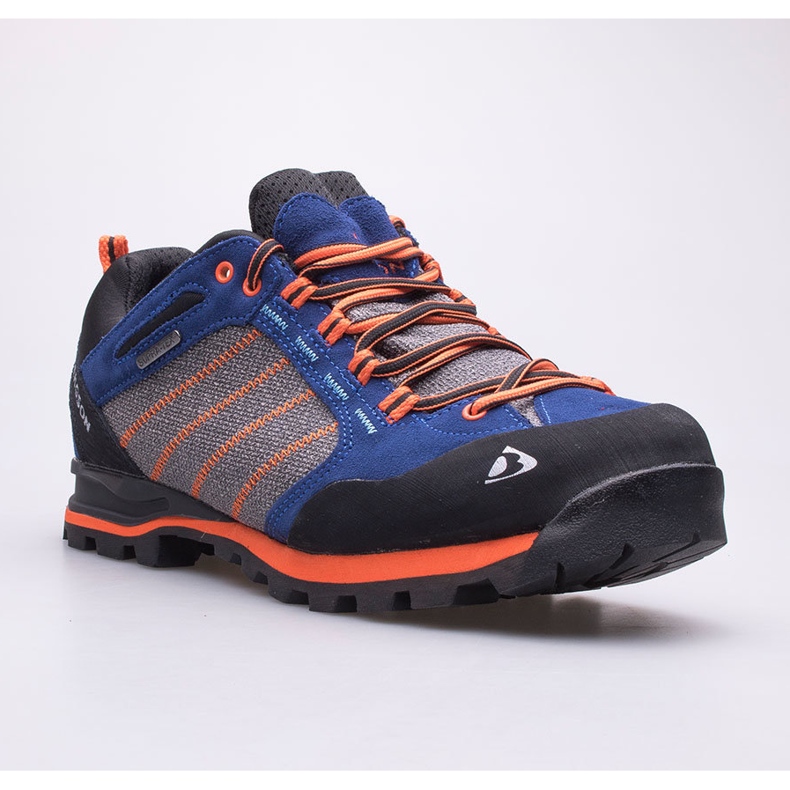 BERGSON Kadam Low Stx women's trekking shoes black blue orange 1