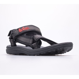 Lee Cooper LCW-22-34-0942M men's sandals black grey 1