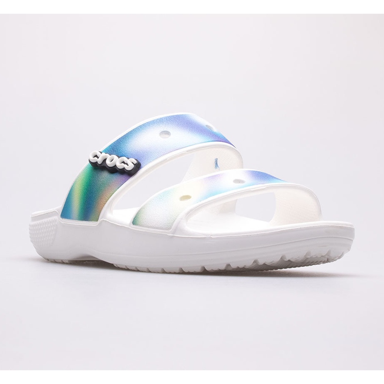 Women's slippers CROCS Classic Solarized Sandal 207771-94S white multicolored 1