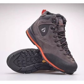 BERGSON Castor Mid Stx 3.0 men's trekking shoes brown grey 1