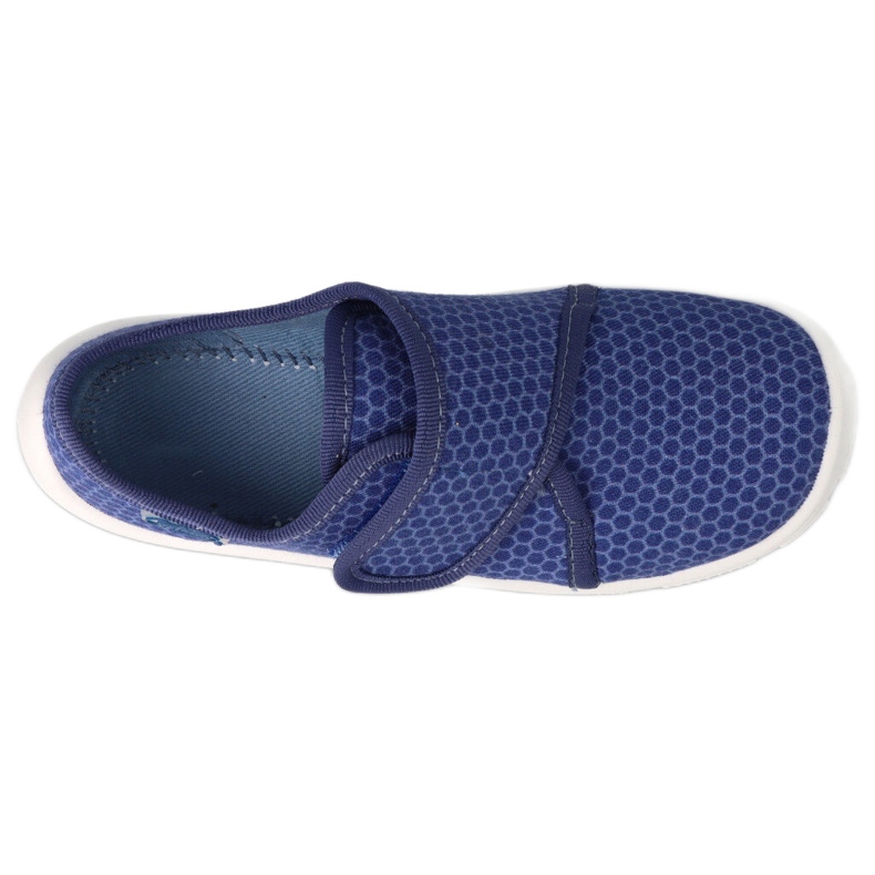 Befado children's slippers with Velcro 974Y505 navy blue 1